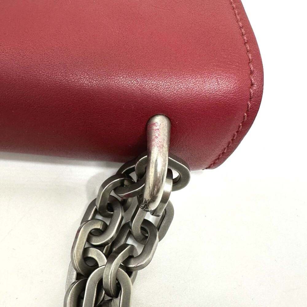 PRADA Red Leather Shoulder Bag - Picture 8 of 16